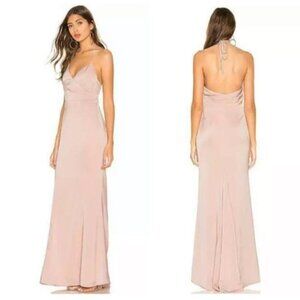 Lovers + Friends Blush Halter Maxi Dress